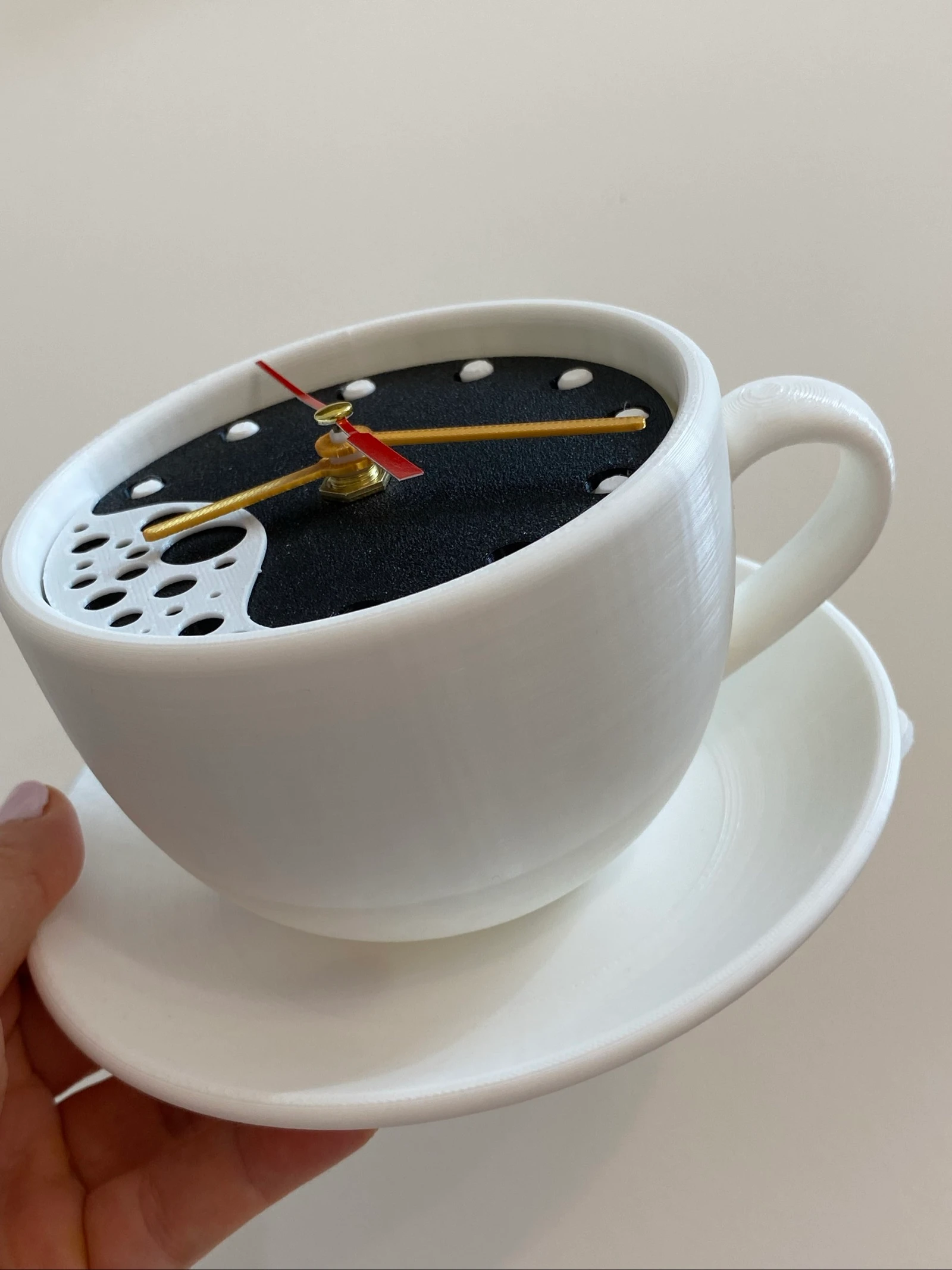 Origineel koffiemok wandklok nieuw – photo 6